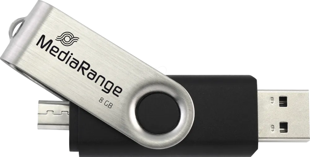 Memorie USB MediaRange 8 GB USB combo Micro USB
