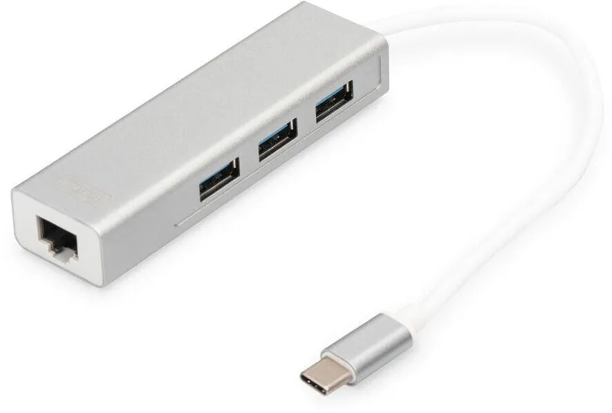 Adaptor Assmann USB3.0/C -> GB Ethernet St/Bu + 3x USB 3.0