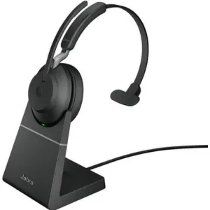 Casti Office/Call Center Jabra Evolve2 65 UC Mono, + Link 380a & Ladesta.