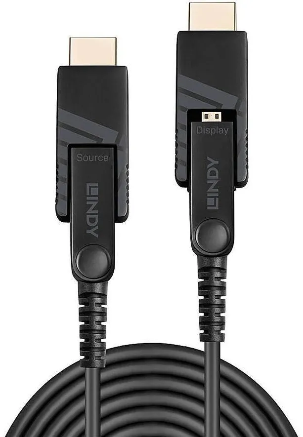 Cablu HDMI Lindy Micro-HDMI Fibre Optic Hybrid 18G 10m
