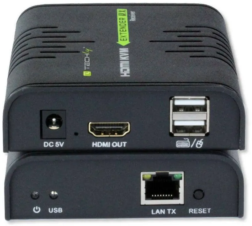 Cablu HDMI TECHLY KVM Extender prin cablu de retea, 120m