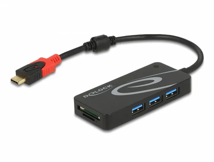 Hub USB DELOCK USB 3.2 Gen 1, USB Type-C