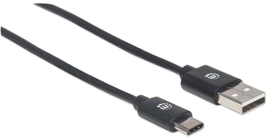 Cablu MANHATTAN USB 2.0 Typ C- 3m Negru