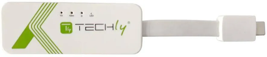 Adaptor TECHLY USB 3.1 Typ C RJ45 10/100/1000 , Alb