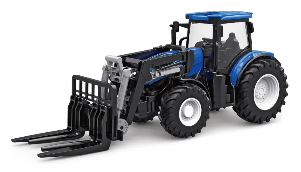 Masina AMEWI Tractor cu Furca LiIon 500mAh Albastru/6+