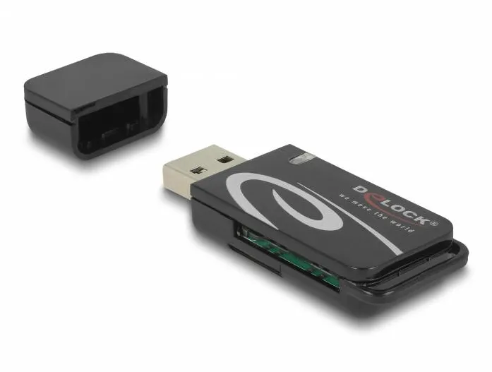 Card Reader DELOCK Mini USB 2.0 cu slot SD si Micro SD