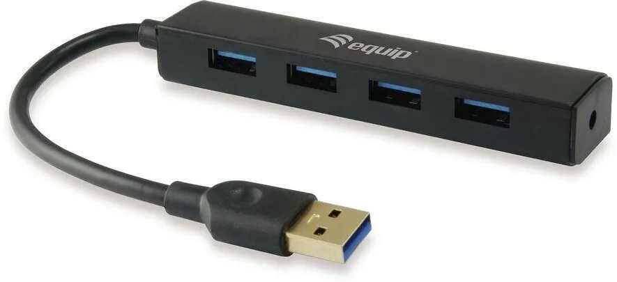 Hub USB EQUIP 4-Port 3.0 ->4x3.0 Negru