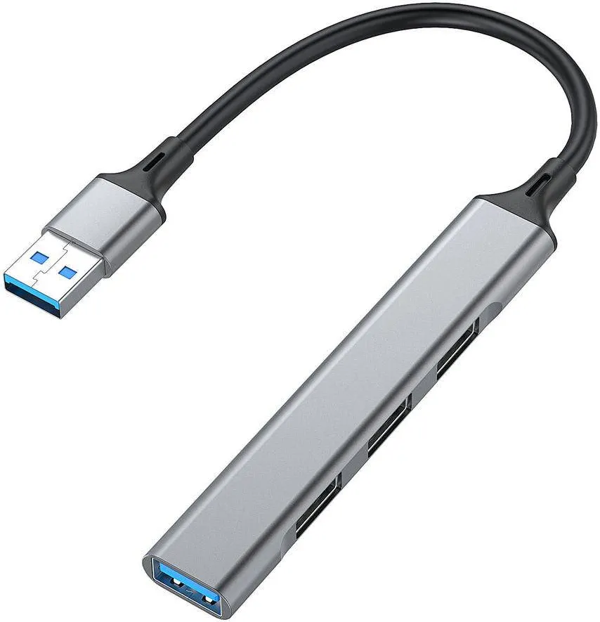 Hub USB EQUIP 4-Port 3.0 ->1x3.0,3x2.0 o. Gri