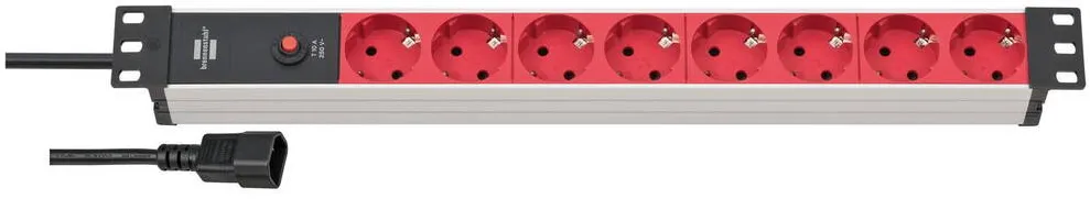 Prelungitor Brennenstuhl Alu-Line 48,3cm 8x 2m rot