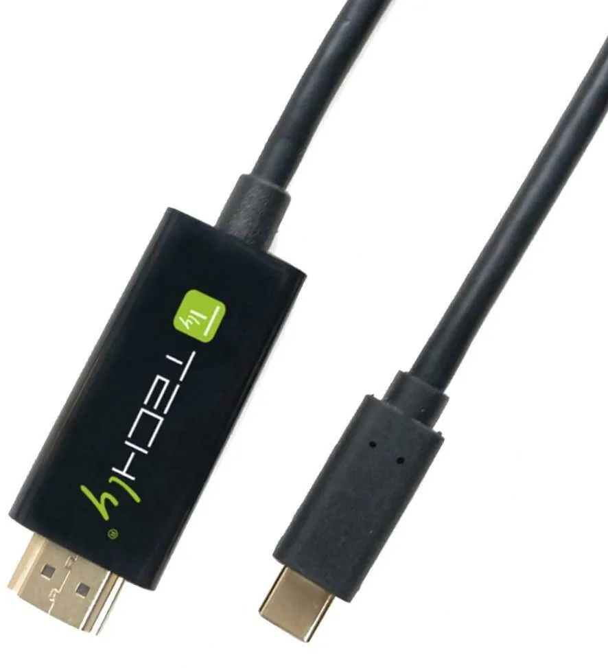 Cablu TECHLY Adapter  USB-C M la HDMI M 2.0 4K, Negru 5m
