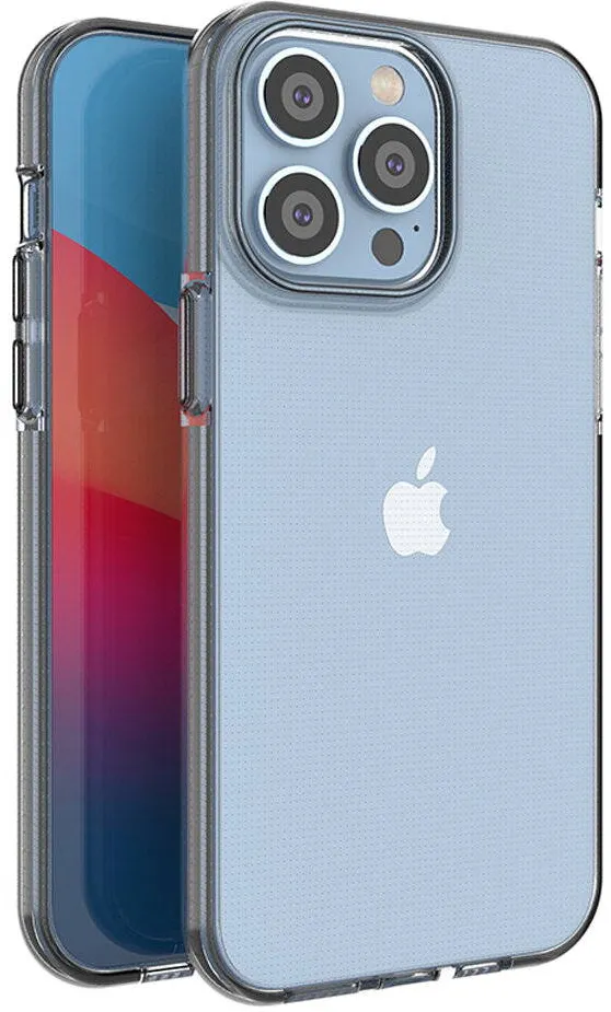 ForIT iPhone 14 Pro Max husa din silicon cu rama neagra