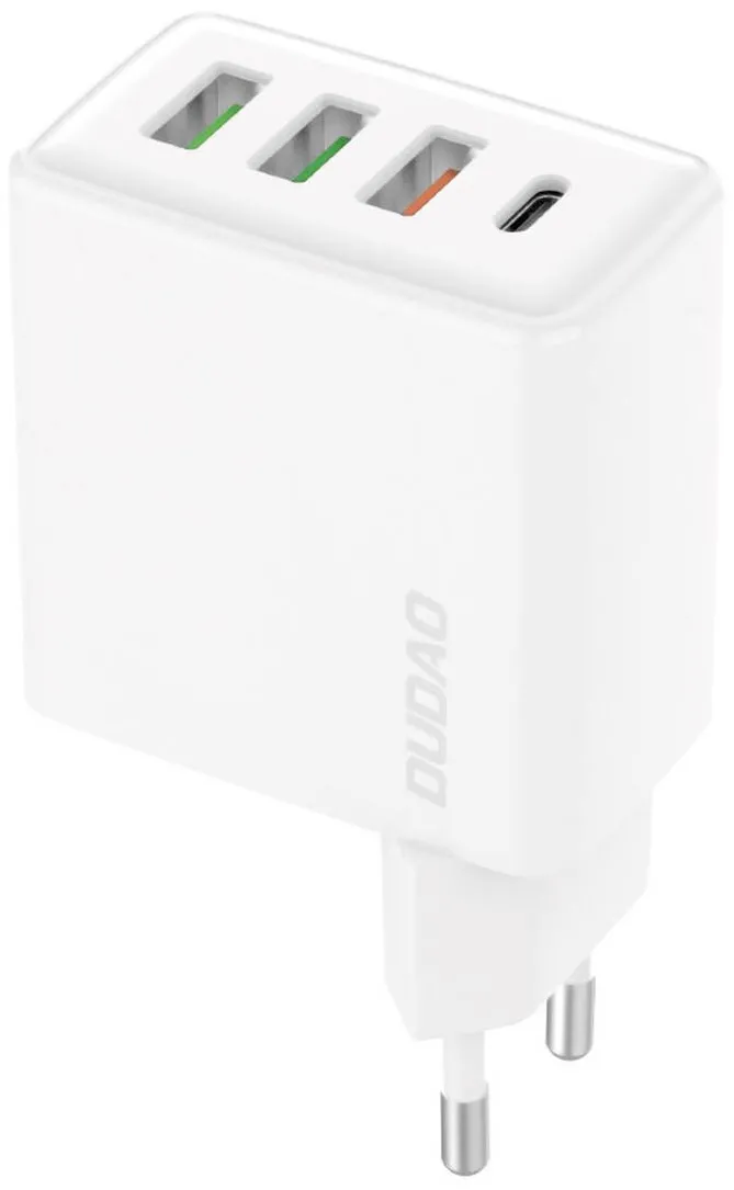 incarcator rapid Dudao 3x USB / 1x USB tip C 20W, PD, QC 3.0 alb (A5H)