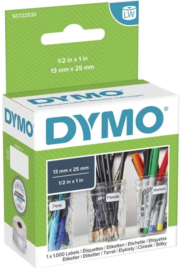 Consumabil Termic Dymo multifunctionale LW 13x 25mm 1000St/Rolle