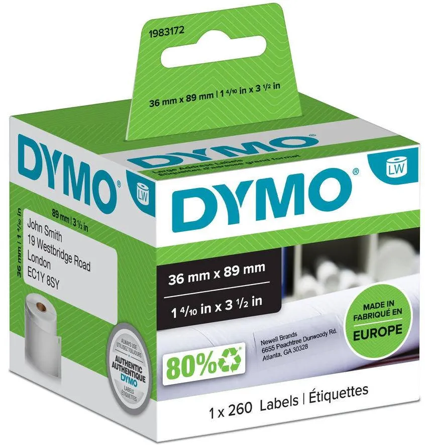 Consumabil Termic Dymo 36x 89mm 260St/Rolle