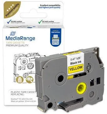 Consumabil Termic MediaRange TZ-631/TZe-631 12mm 8m negru