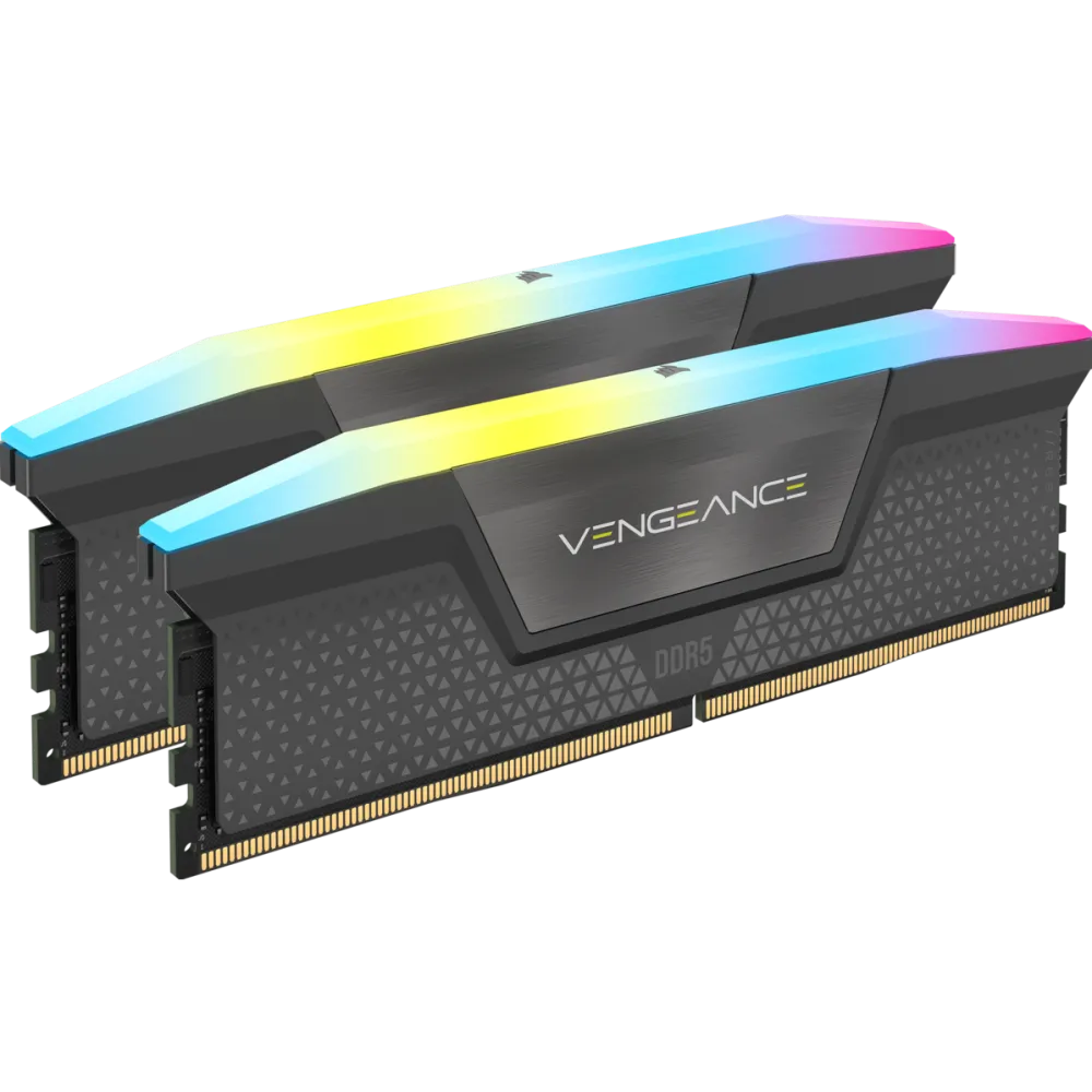 Memorie RAM Corsair Vengeance RGB, DDR5-5200, XMP 3.0, CL38 - 96 GB Dual-Kit,