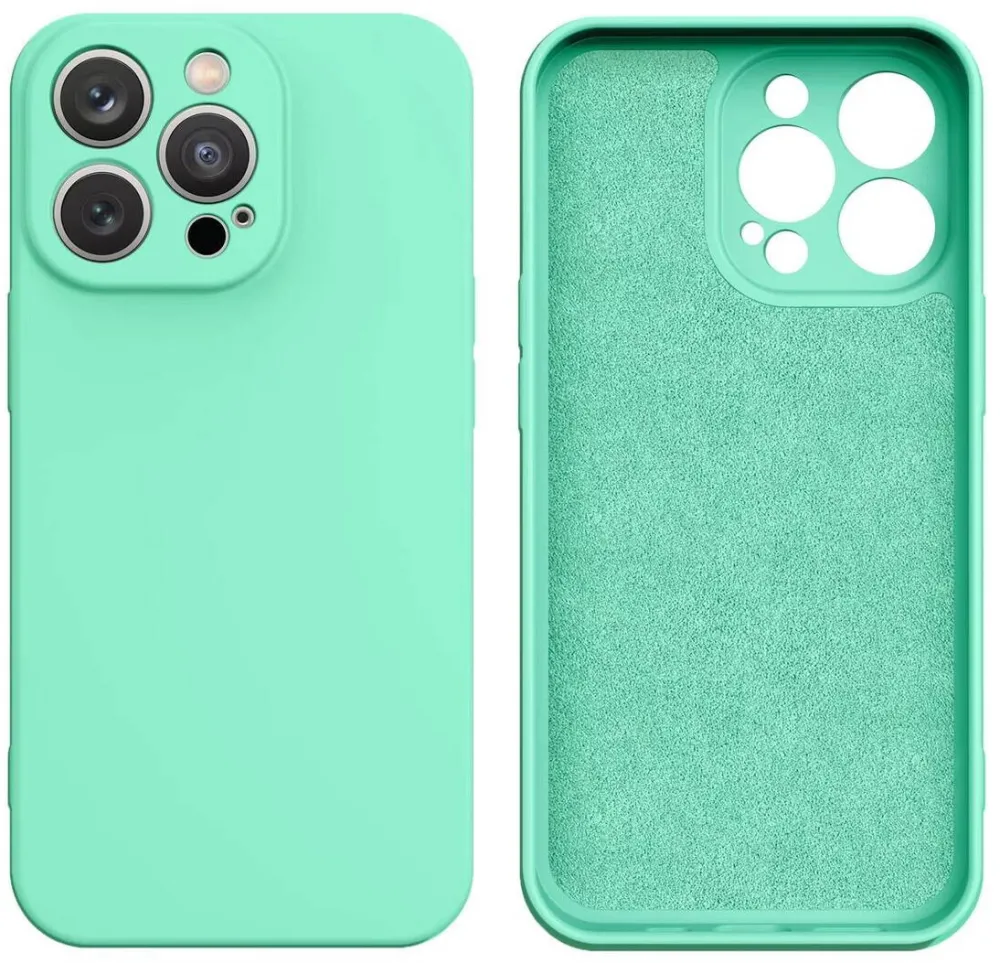 ForIT Husa din silicon pentru iPhone 13 Pro Max din seria Silicone Case in verde menta