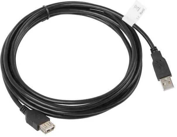 Cablu Date LANBERG CA-USBE-10CC-0030-BK USB 3 m USB 2.0 USB A Black