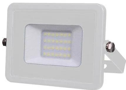 V-TAC REFLECTOR LED SMD 20W 6400K IP65 ALB, CIP SAMSUNG