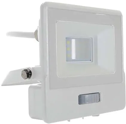 V-TAC Reflector LED SMD 10W 6400K IP65 cu senzor miscare - alb