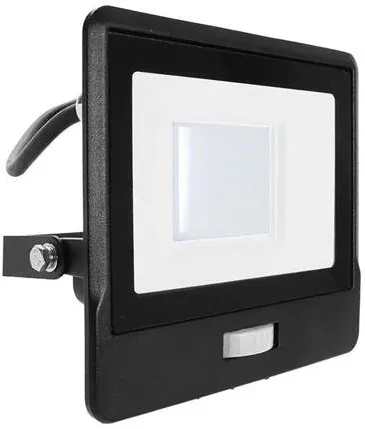 V-TAC Reflector LED SMD 30W 6400K IP65 cu senzor miscare - negru