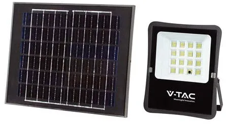 V-TAC Reflector LED 15W 6400K cu incarcare solara
