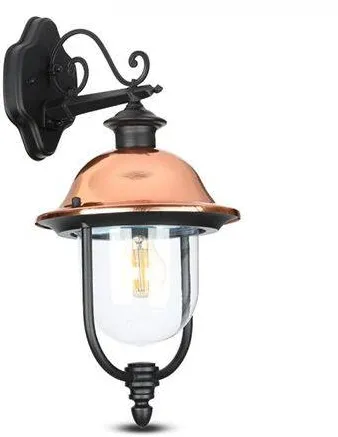 V-TAC Lampa de gradina montaj perete soclu E27 - negru