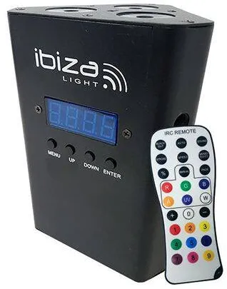 Ibiza Light PROIECTOR LED PORTABIL RGBW 4WX3 CU ACUMULATOR 4000MA SI DMX
