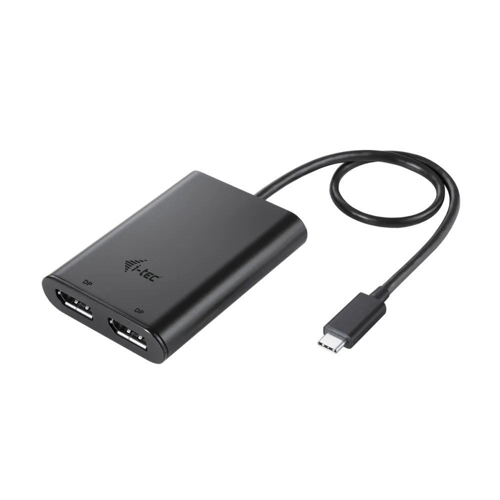 Adaptor I-TEC USB-C dual Display Port Video 2x Display Ports 4K Ultra HD