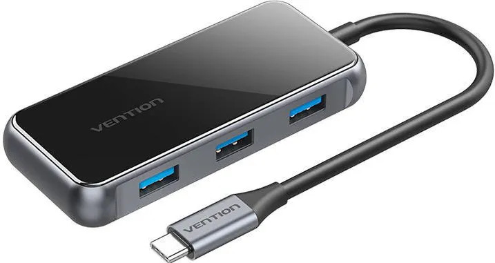 Docking Station Vention 5in1 TFBHB USB-C la HDMI 4K@60Hz, 3x USB 3.0, PD Gri