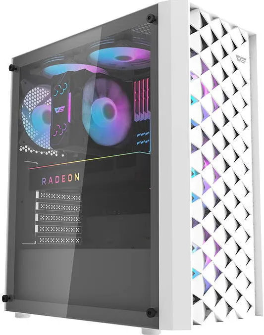 Carcasa PC Darkflash DK351+ 4 Ventilatoare Alb