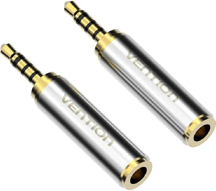 Adaptor Vention Audio, VAB-S02, 3.5mm (female) to mini jack 2.5mm (male), (gold)