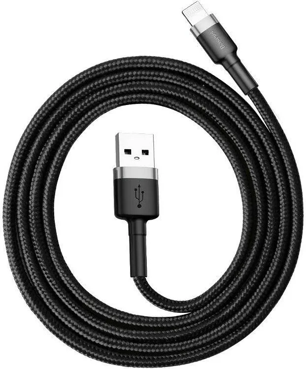 Cablu de Date Baseus Cafule USB Lightning  2,4 A 0,5 m (Negru)