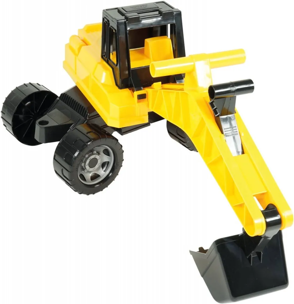 Masinuta Lena Excavator 70 cm black / yellow