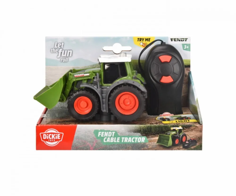 Masinuta cu Telecomanda Dickie Vehicle Fendt Tractor cable controlled 14 cm