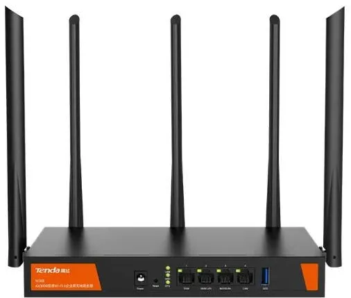 Tenda Tenda W30E AX3000 wireless router Gigabit Ethernet Dual-band (2.4 GHz / 5 GHz) Black