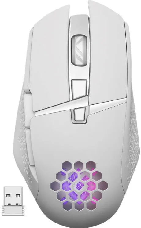Mouse Defender GM-514 GLORY OPTIC RF RGB 3200dpi 7P WHITE