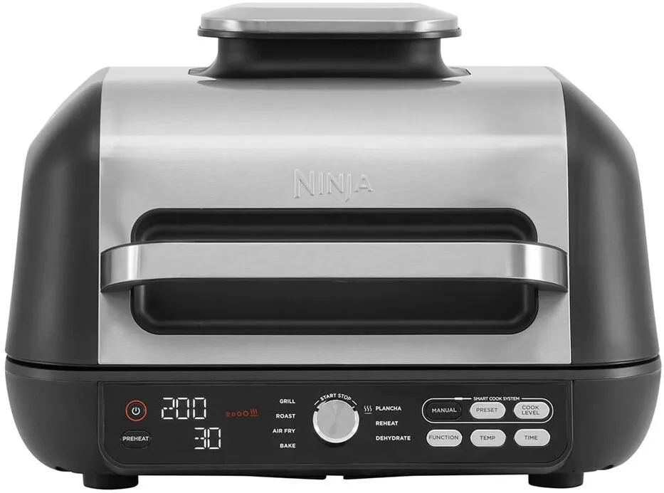 NINJA Gratar electric Foodi AG651EU, functie friteuza aer cald, 2460W, 3.78l, negru