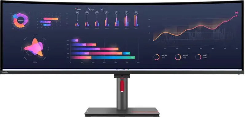 Monitor Lenovo ThinkVision P49w-30 Curbat 49 inch DQHD IPS 4 ms 60 Hz Thunderbolt