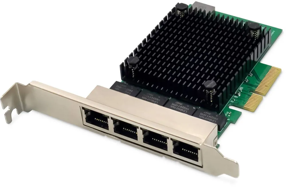 Adaptor Assmann RJ45 4-port RTL8125B Server NIC