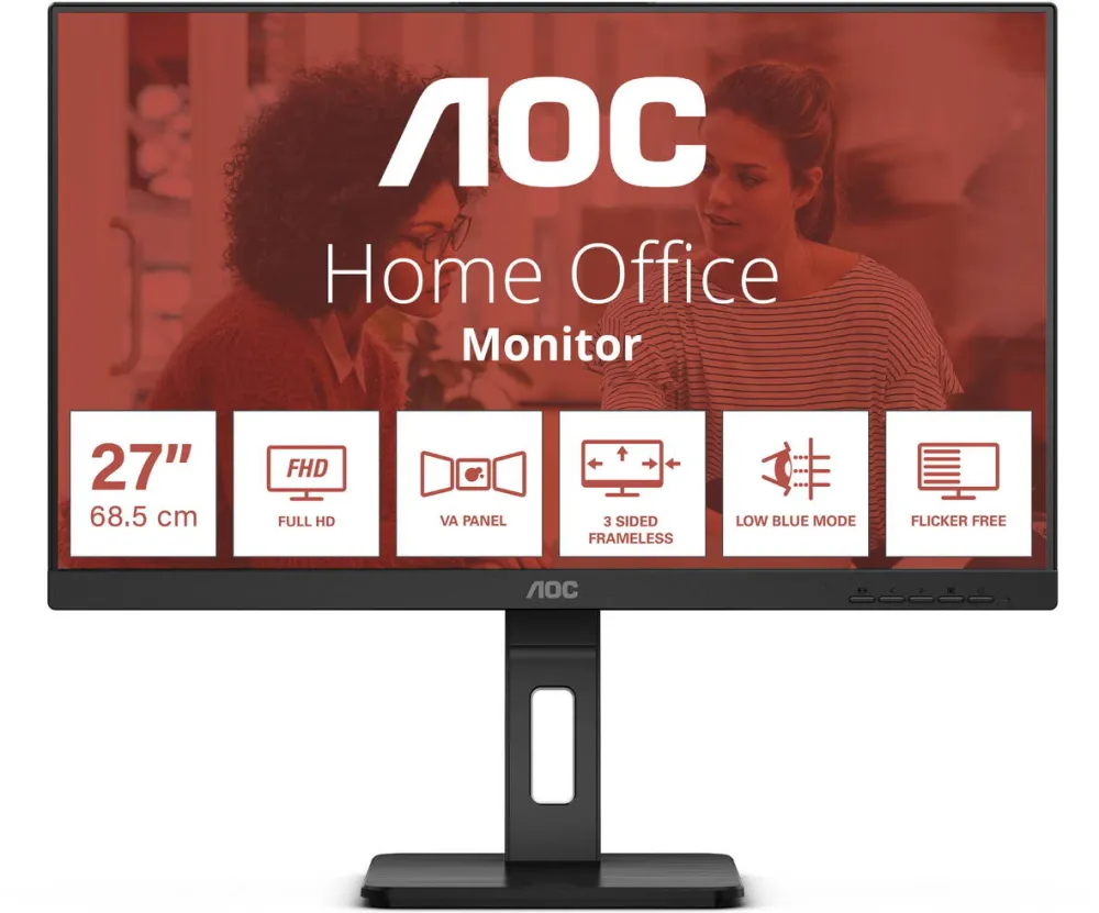 Monitor AOC 27E3QAF 27 inch FHD IPS 4 ms 75 Hz