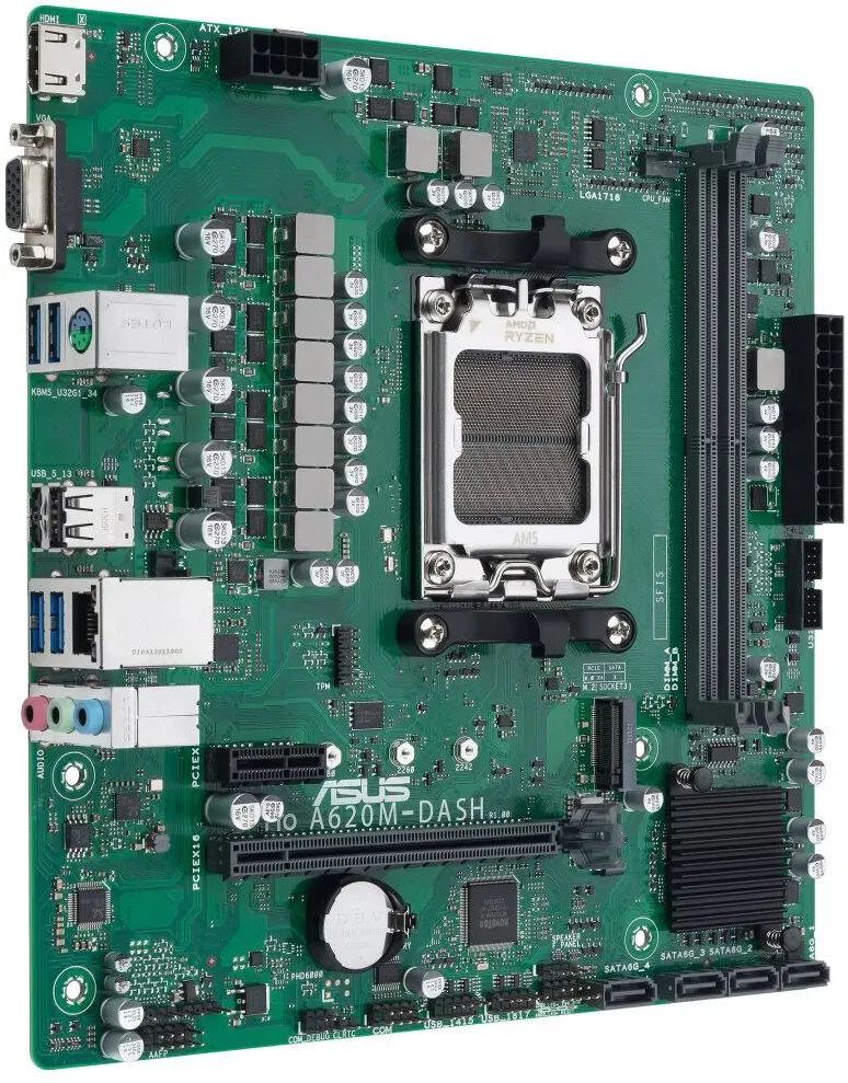Placa de Baza Asus PRO A620M-DASH-CSM AM5, DDR5, mATX