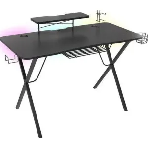 Birou Gaming Genesis Holm 300 RGB Negru 120 cmx60 cm