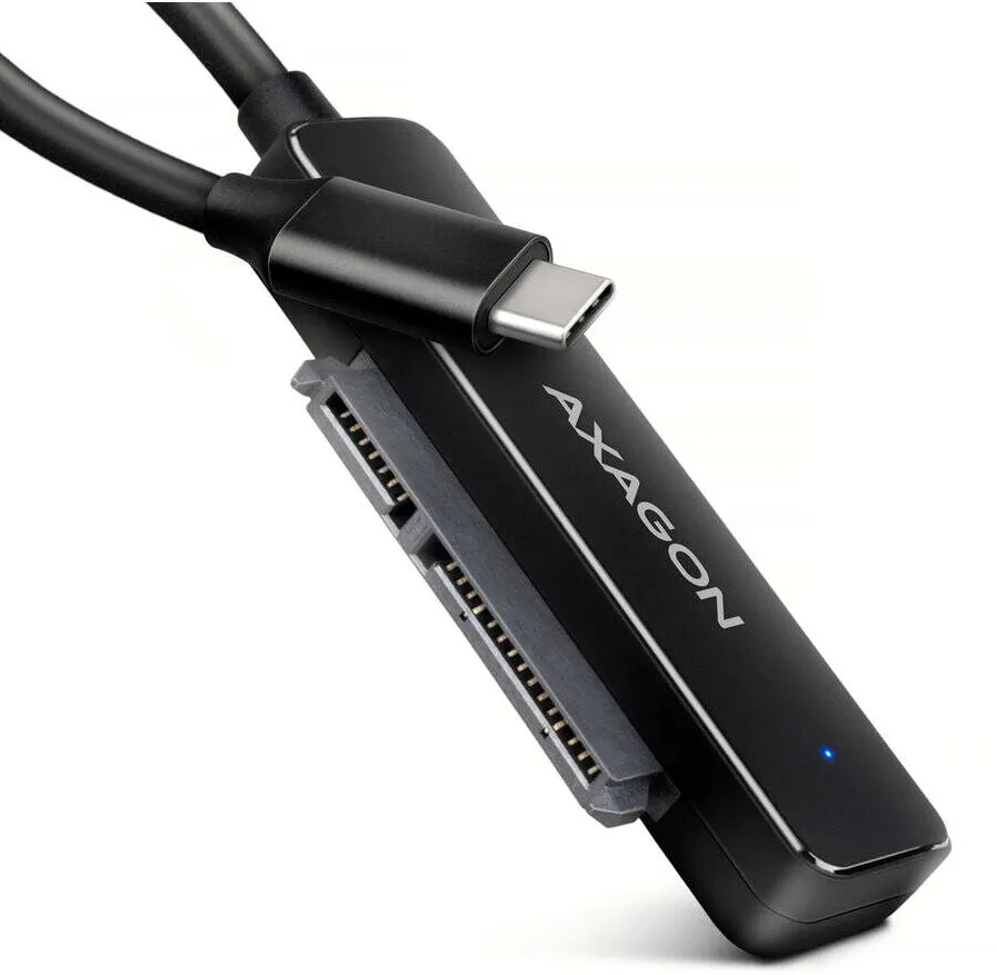 Adaptor AXAGON ADSA-FP2C, USB 3.2 Gen 1, 2.5" HDD/SSD, USB-C, 5 Gbit/s, 0.2m, Negru