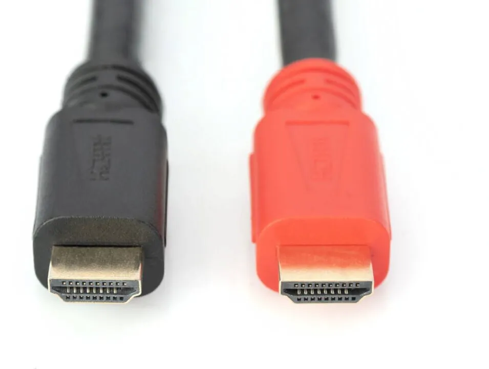 Cablu Assmann HDMI Ethernet,Verstärker,15m,Negru