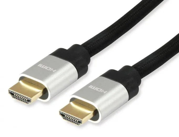 Cablu EQUIP HDMI UHS E.Gewebe 2.1 A-A St/St 5.0m 8K60Hz HDR Negru