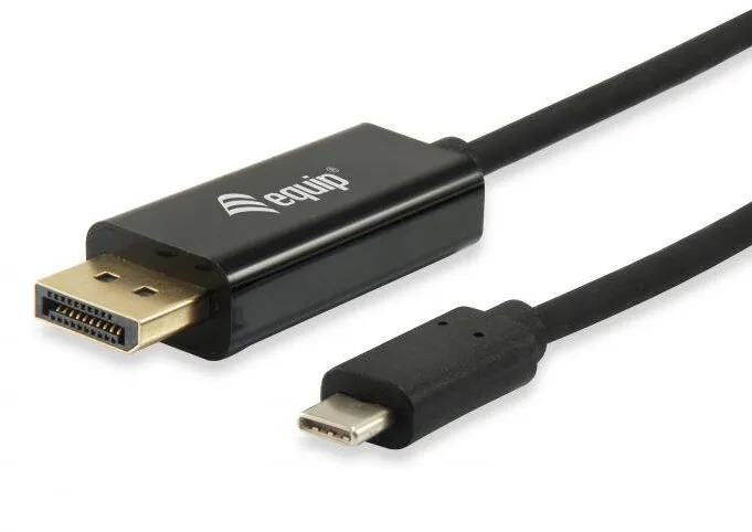 Adaptor EQUIP USB-C -> DisplayPort 4K60Hz 1.80m Negru