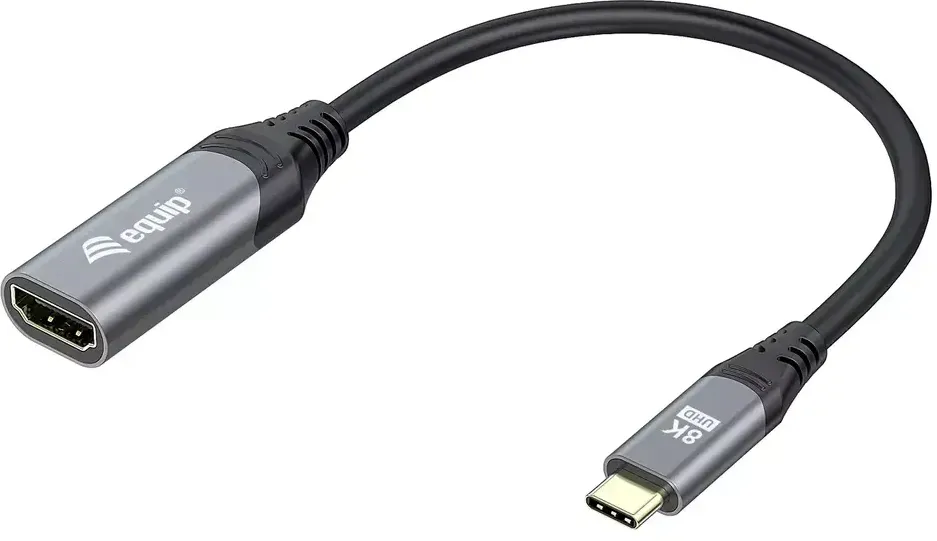 Adaptor EQUIP USB-C -> HDMI 2.1 8K60Hz 0.15m Gri