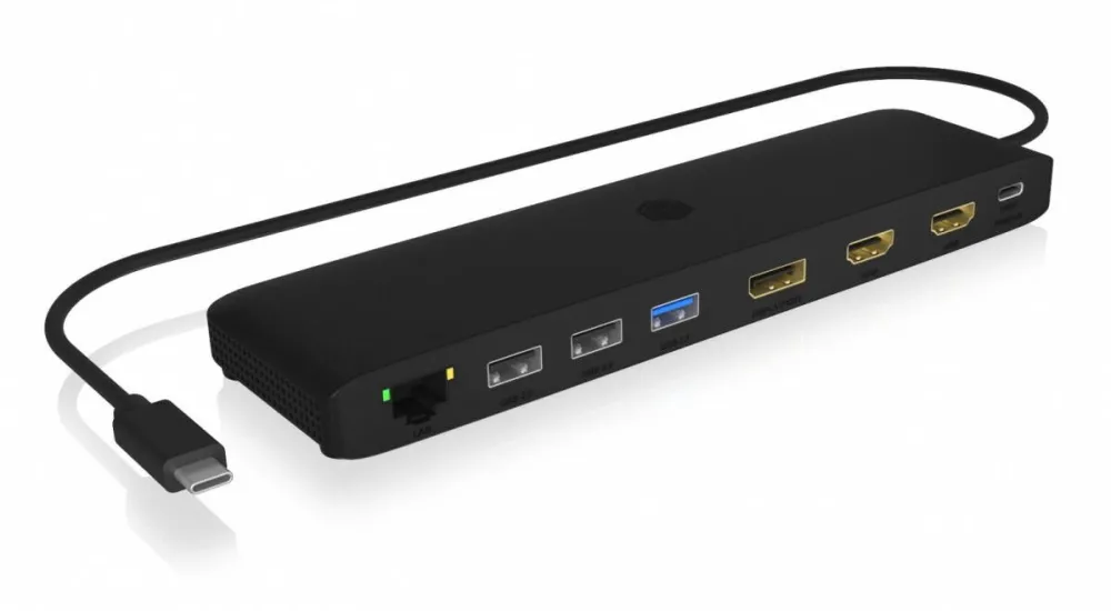 Docking Station Icy Box USB Type-C cu 3 Iesiri Video