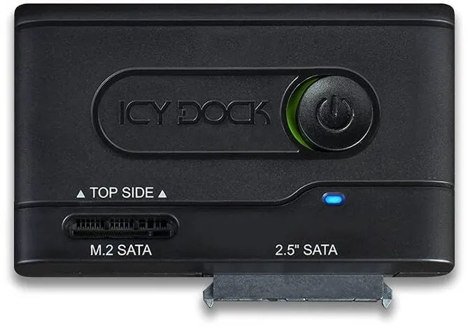 Adaptor IcyDock 1x M.2 SATA sau SSD SATA de 2.5" la USB 3.2 Gen1